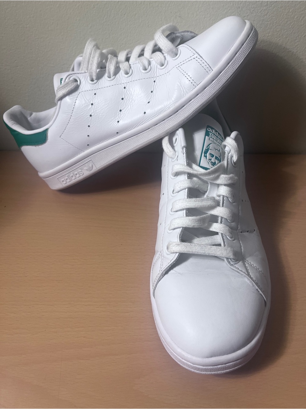 Adidas Stan Smith White Green Men’s Shoes Size 9.5